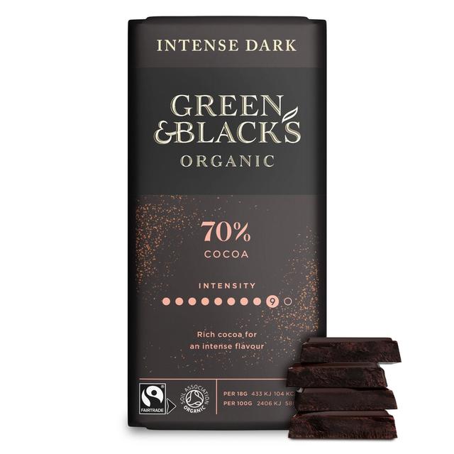 Green & Black's 70% Organic Dark Chocolate Bar   90g GOODS M&S   