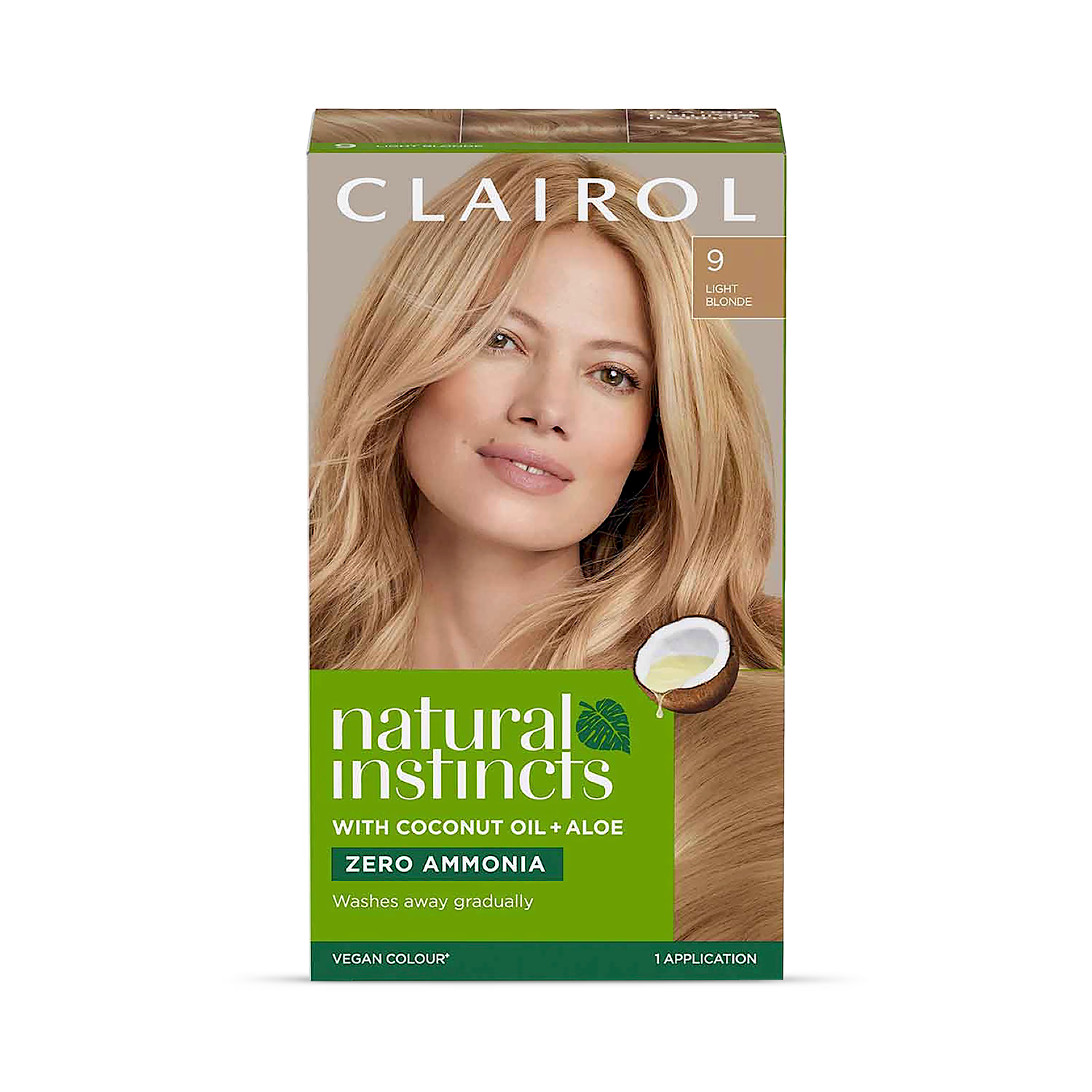 Clairol hair colour Light Blonde 9, imported from the UK