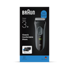 Braun Series 3+ grey electric shaver with trimmer imported from the UK