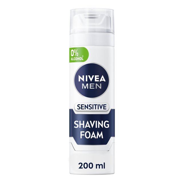 NIVEA MEN Sensitive Shaving Foam with 0 % Alcohol    200ml GOODS M&S   