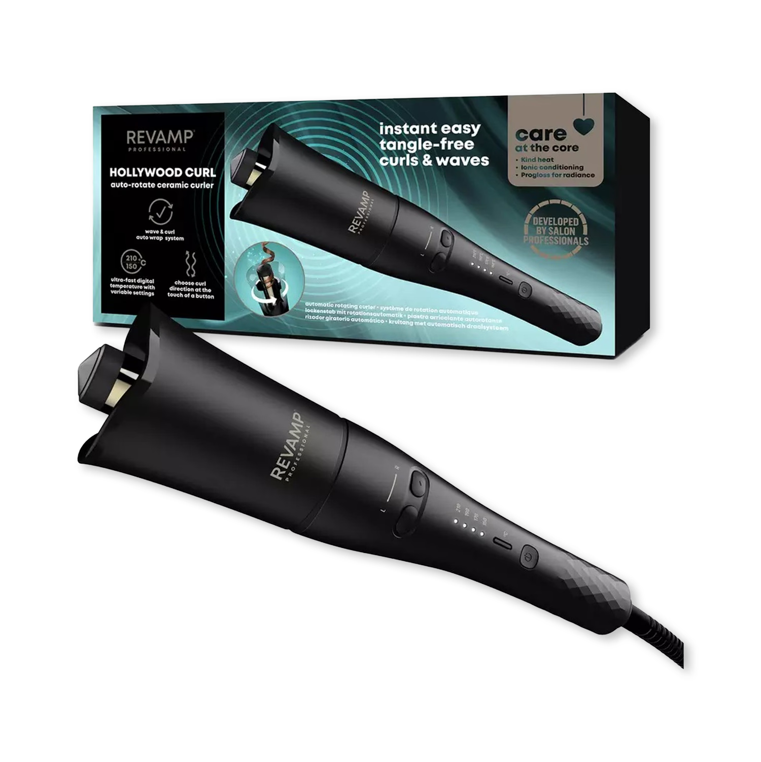 REVAMP Hollywood Curl Auto-Rotate Ceramic Curler 25mm - British product