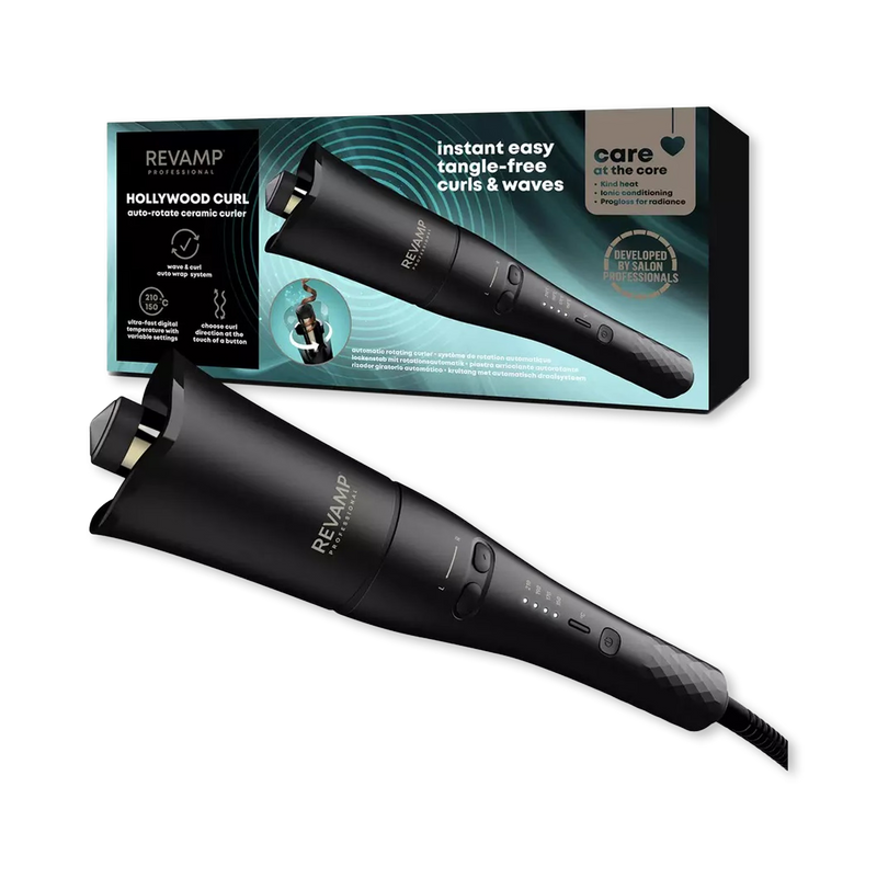 REVAMP Hollywood Curl Auto-Rotate Ceramic Curler 25mm - British product