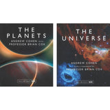 Professor Brian Cox The Universe and The Planets hardcover books, imported from the UK