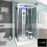 Insignia Diamond rectangular steam shower 1050 x 850mm, UK version