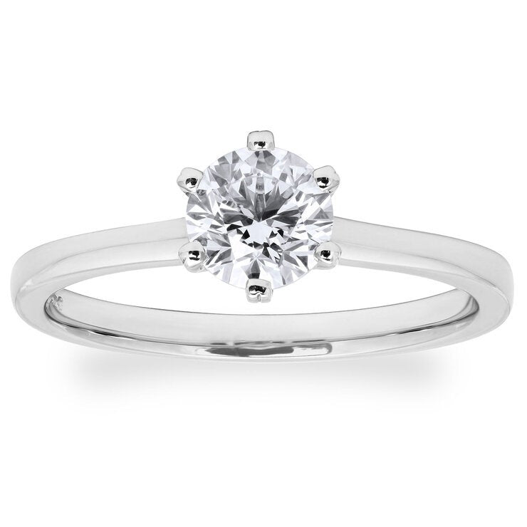 Costco diamond solitaire ring round brilliant cut 0.70ct platinum (British brand)