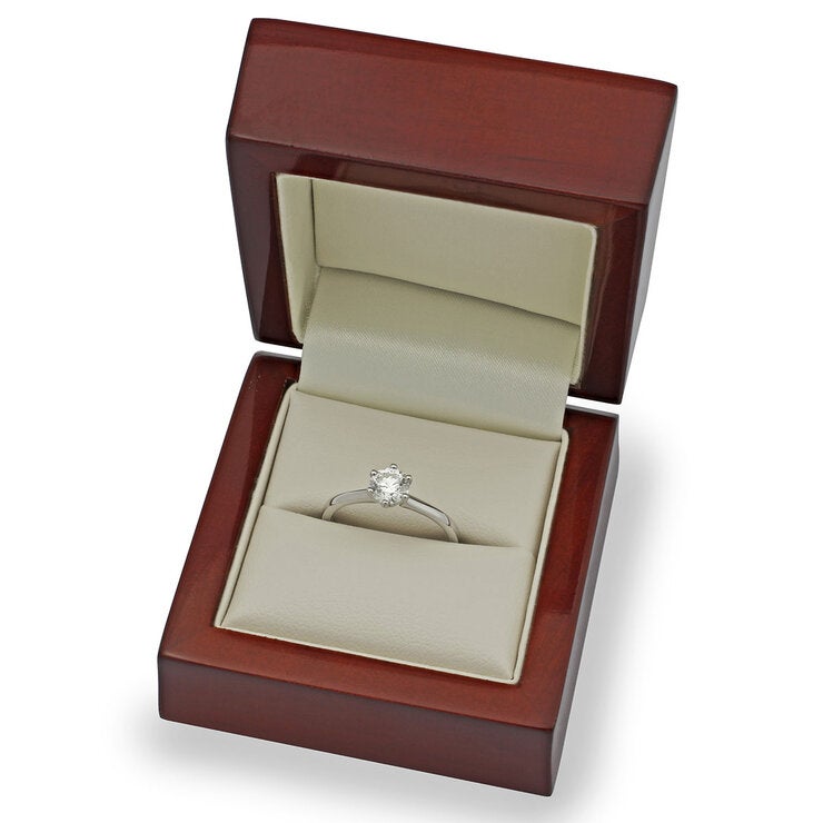 Costco diamond solitaire ring round brilliant cut 0.70ct platinum (British brand)