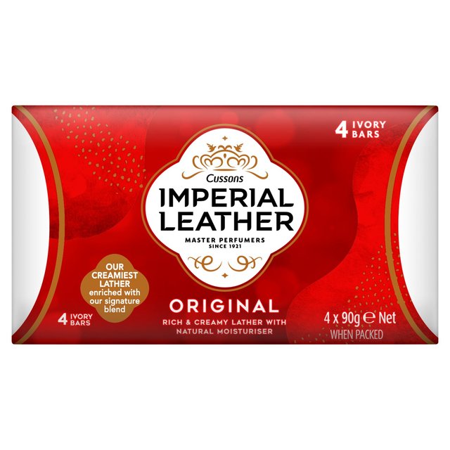 Imperial Leather Original Bar Soap   4 x 90g