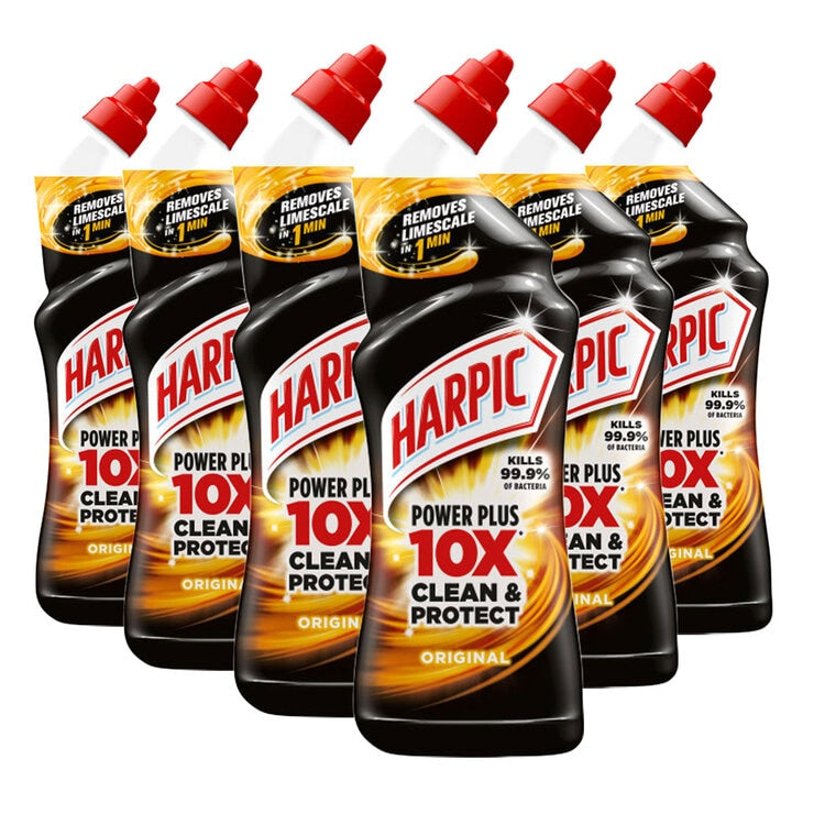 Harpic liquid toilet cleaner Freshening 6 x 750ml, UK version