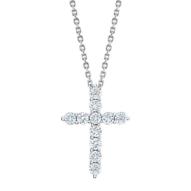 Pendentif croix en diamant Costco 1,00 cttw, 18 pouces, importé du Royaume-Uni