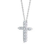 Pendentif croix en diamant Costco 1,00 cttw, 18 pouces, importé du Royaume-Uni