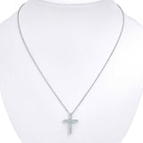 Pendentif croix en diamant Costco 1,00 cttw, 18 pouces, importé du Royaume-Uni
