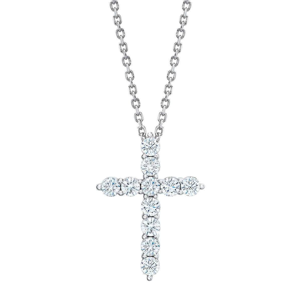 Pendentif croix en diamant Costco 1,00 cttw, 18 pouces, importé du Royaume-Uni