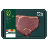 Sainsbury's 30 Days Matured British Beef Rump Steak, So Organic 225g GOODS Sainsburys   