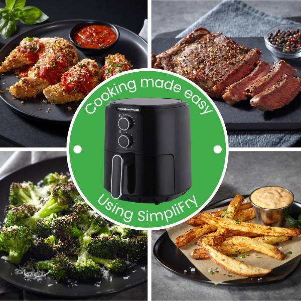 Hamilton Beach Simplifry manual air fryer 4.2L, imported from the UK