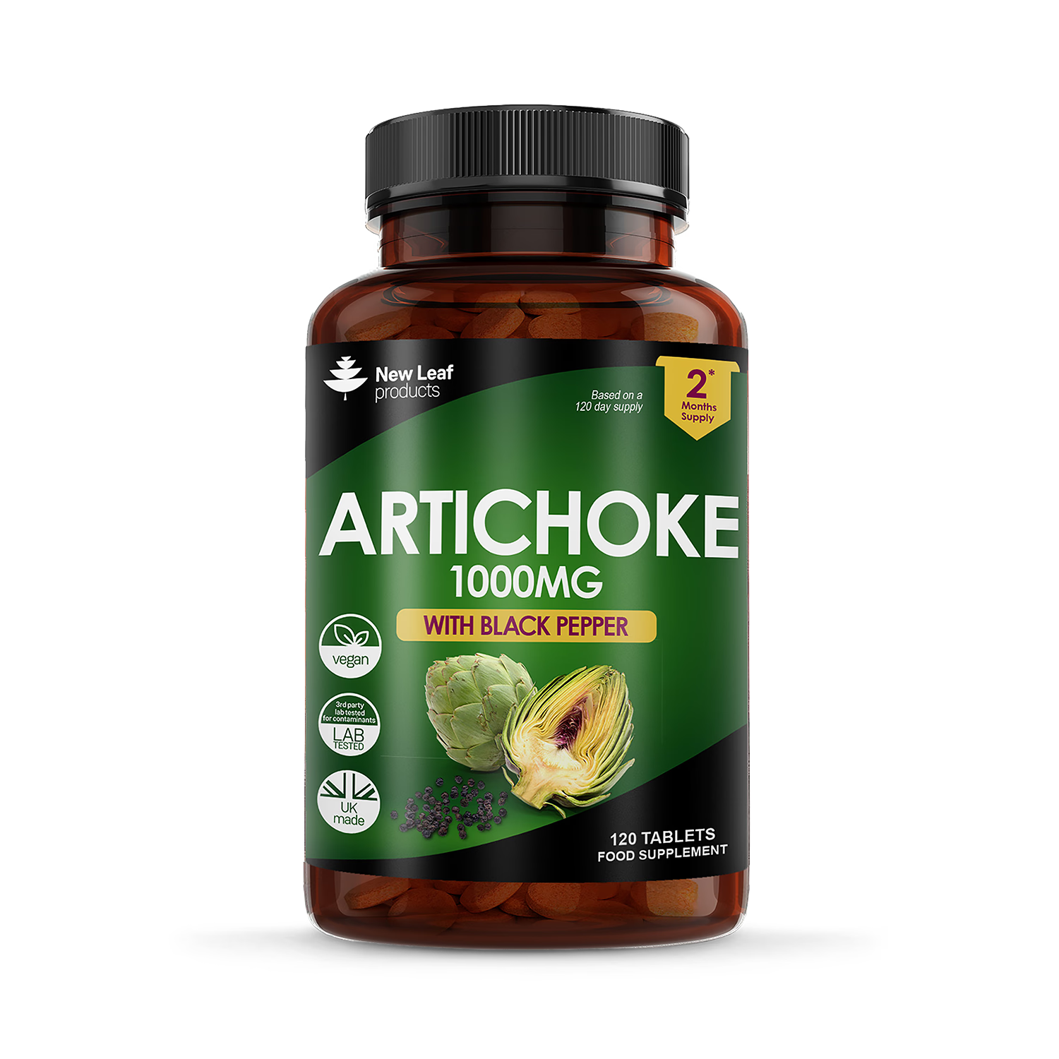 New Leaf Artichoke Tablets 120 tablets, UK version