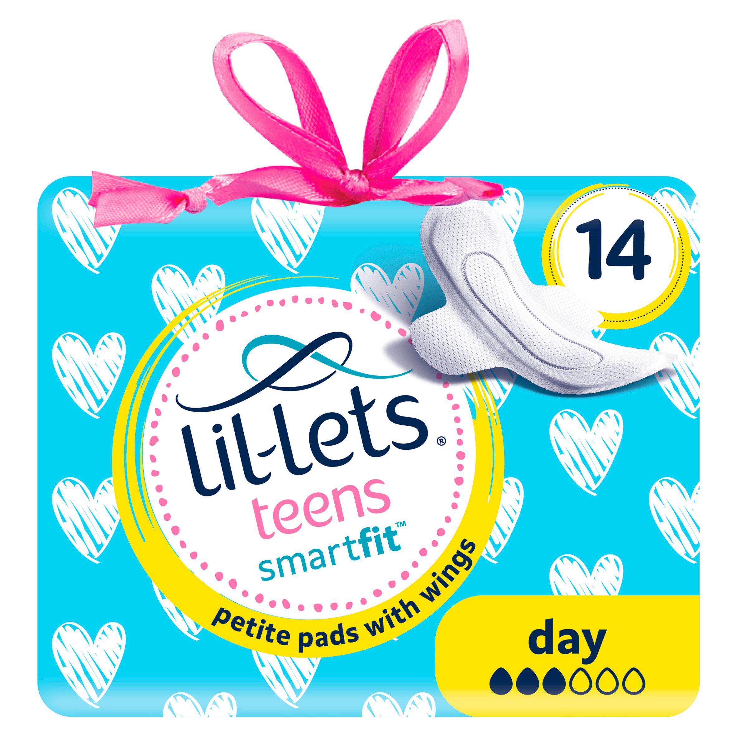 Lil-Lets Teens Day Ultra Towels with Wings x14 feminine care Sainsburys   