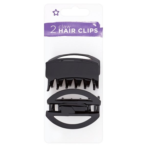 Superdrug Small Claw Clip Blk X2 GOODS Superdrug   