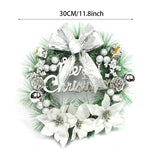Livingandhome Christmas wreath with mixed decorations 30cm, imported from the UK