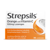 Strepsils Orange Vitamin C lozenges 36, imported from the UK