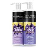 John Frieda Violet  Tone Correcting Purple Conditioner 500Ml GOODS Superdrug   