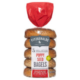 Fitzgeralds Family Bakery Deli Style Poppy Seed Bagels x5 425g GOODS Sainsburys   