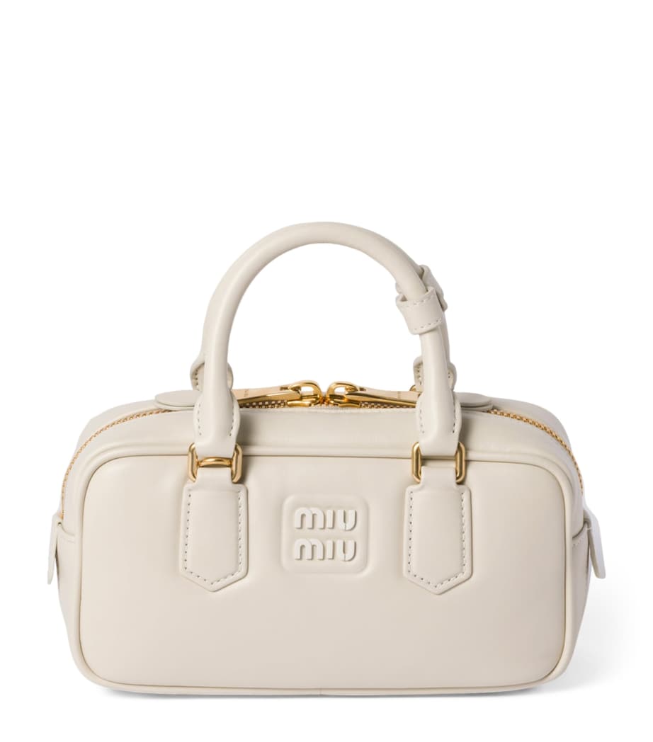 Miu Miu Arcadie top-handle leather bag, imported from the UK