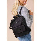 SVNX faux leather backpack black - British product