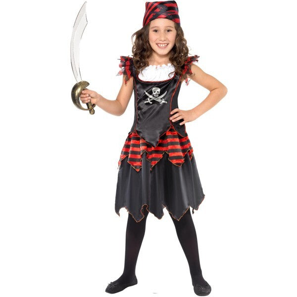 Smiffys pirate skull and crossbones girl costume, UK version