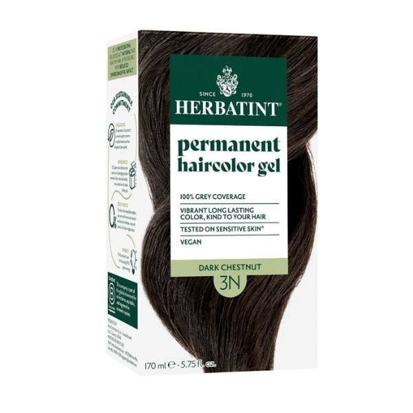 Herbatint hair colour Dark Chestnut 3N 60ml (British brand)