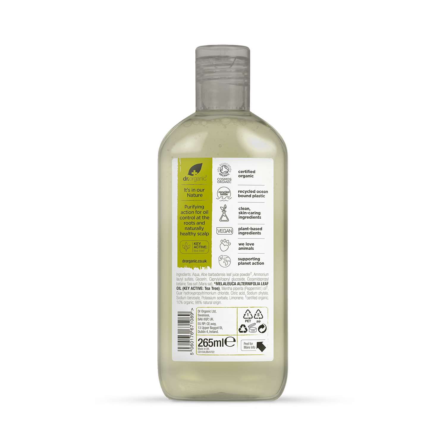 Dr. Organic Teebaum-Shampoo 265 ml – Britisches Produkt