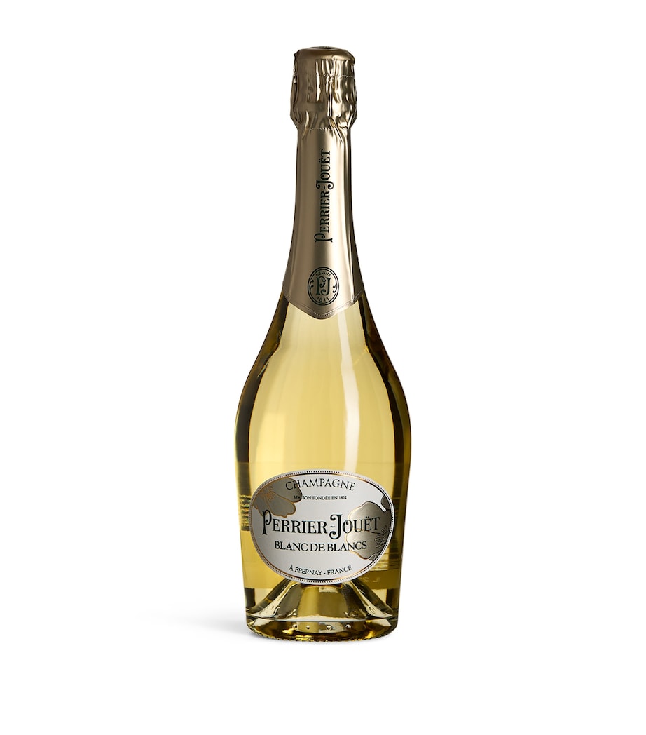 Perrier Jouet Blanc de Blancs brut champagne 75cl gift set - British product