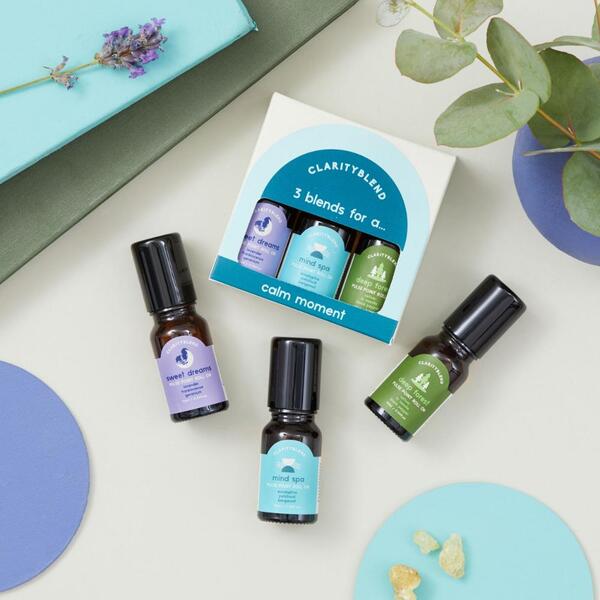 Clarity Blend Calm Moment pulse point roller set 3x10ml - British product