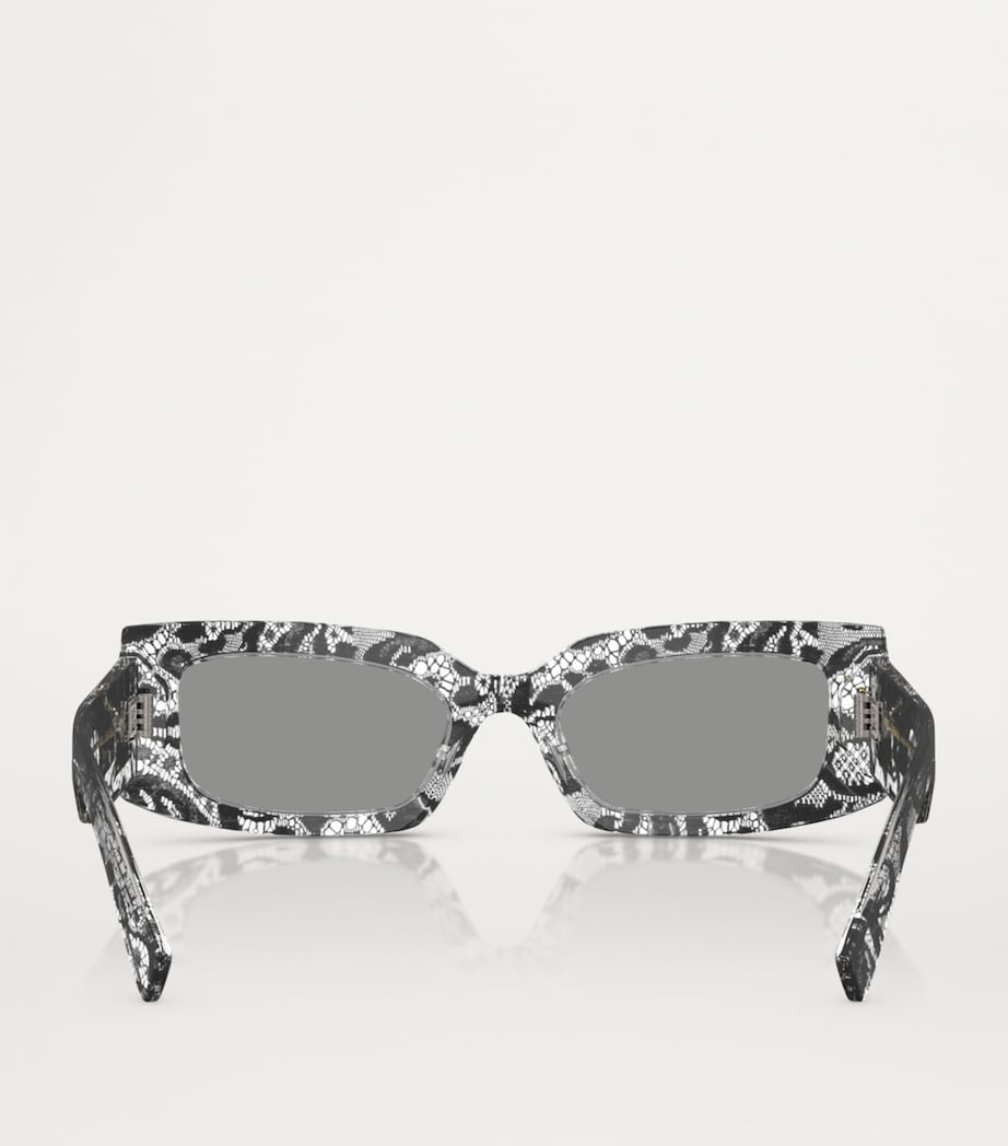 Dolce&Gabbana acetate rectangular sunglasses, UK version