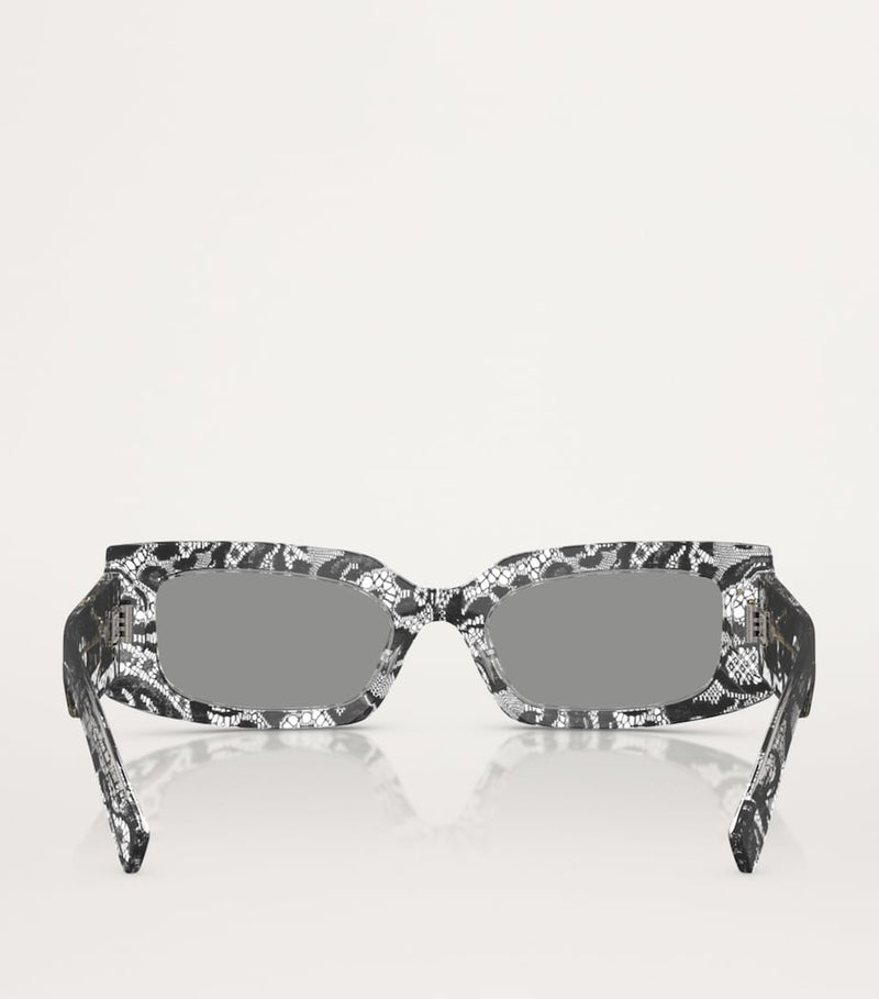 Dolce&Gabbana acetate rectangular sunglasses, UK version