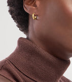 Bvlgari Tubogas hoop earrings 18k yellow gold (British brand)