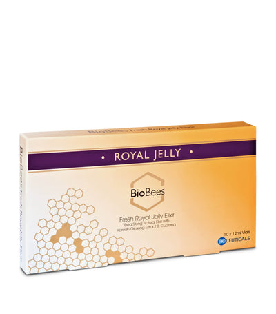Harrods BioBees Fresh Royal Jelly Elixir Health Supplement 10 x 12ml- Buy online at McGrocer