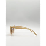 SVNX oversized cateye sunglasses in mocha (British brand)