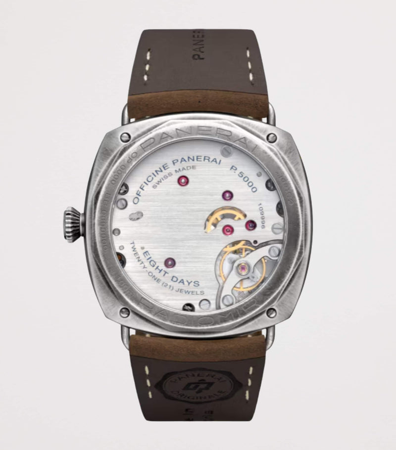 Panerai Radiomir watch 45mm recycled steel (British brand)