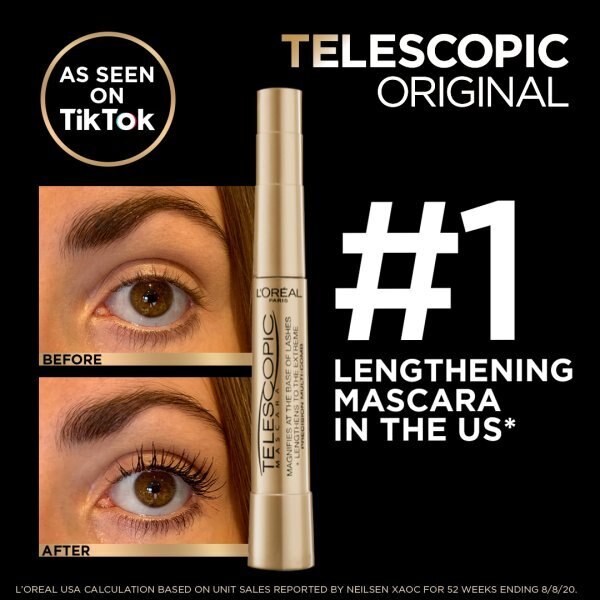 L'Oreal Paris Telescopic Mascara Black 8ml GOODS Superdrug   