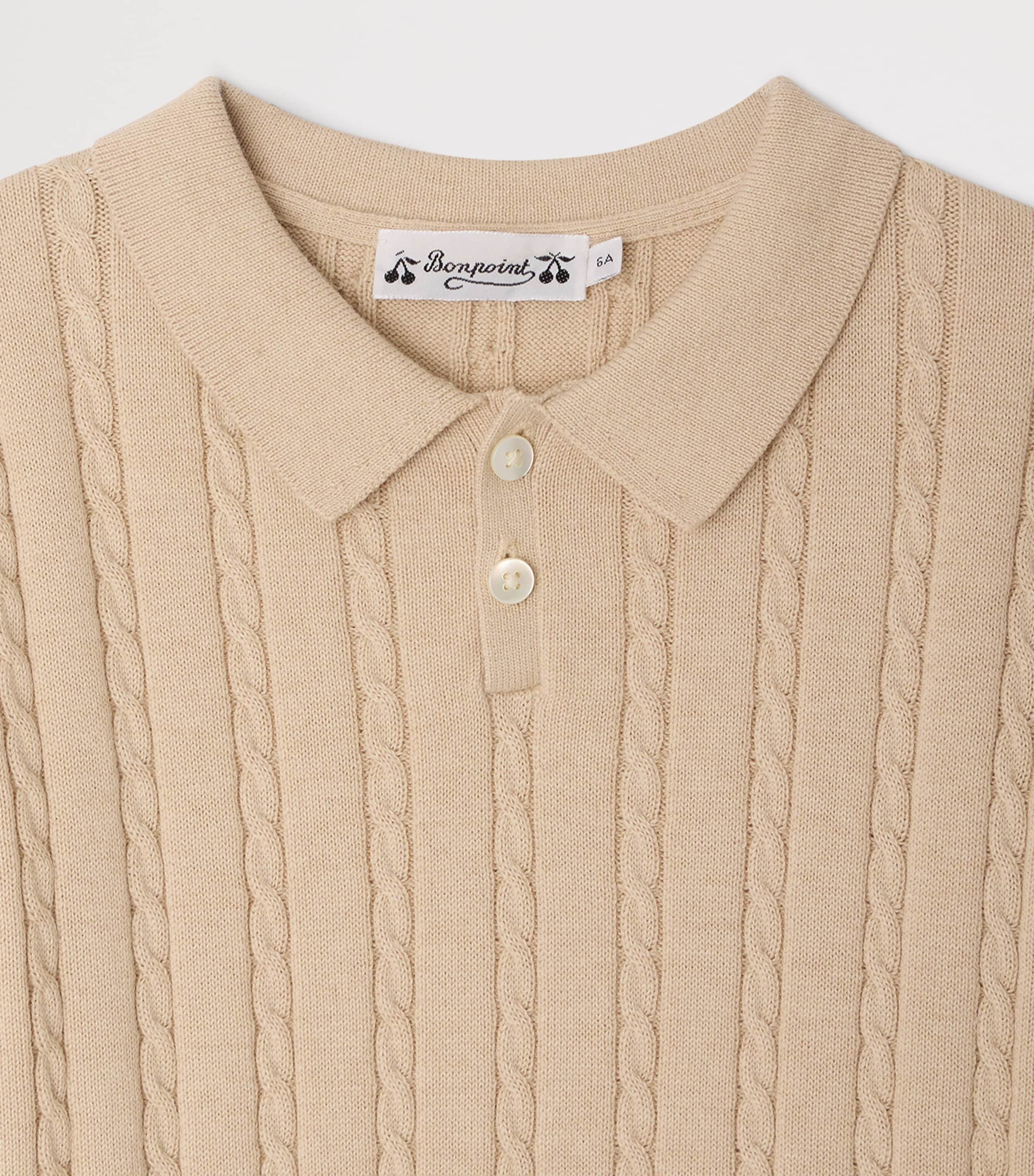 Bonpoint cotton-cashmere polo shirt 10-14 years - British product