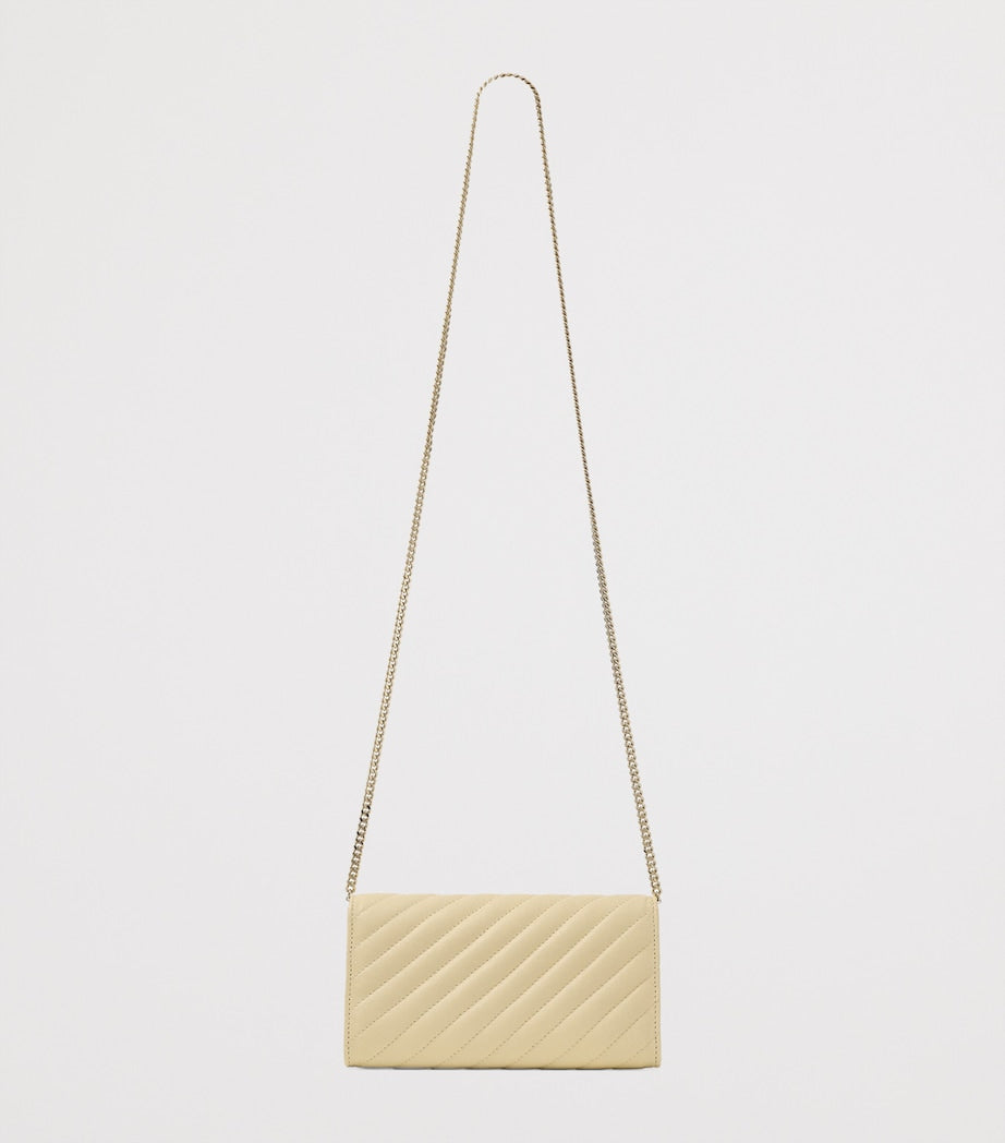 Jimmy Choo Curve chain wallet with monogram, imported from the UK