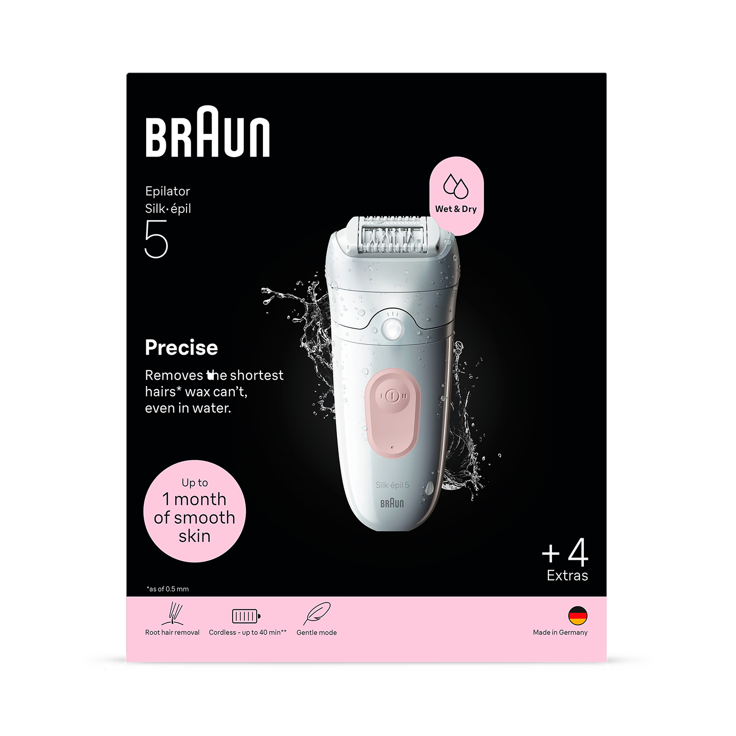 Braun Silk·épil 5 epilator, UK version