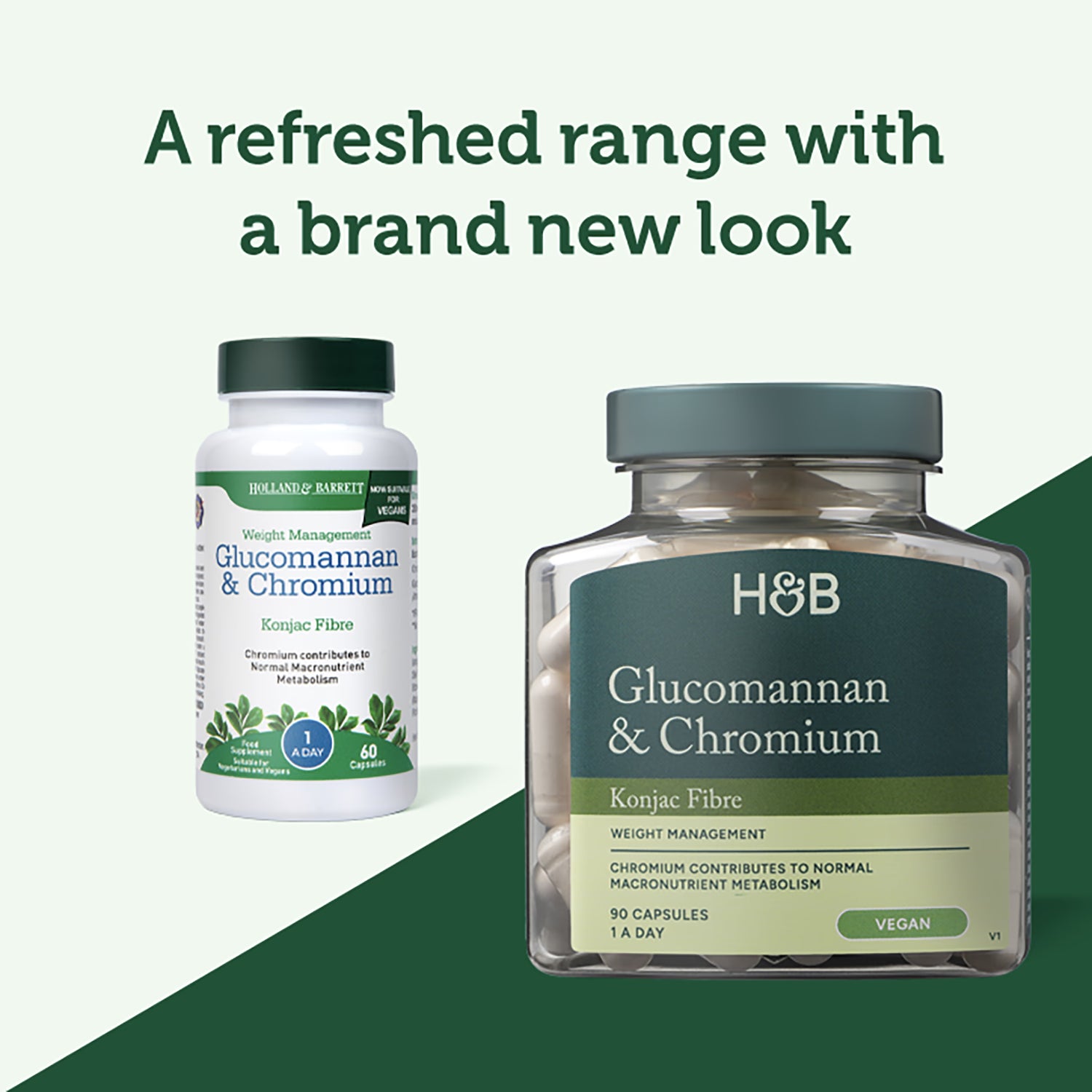 Holland & Barrett Glucomannan Chromium Slimming Capsules 90, UK version