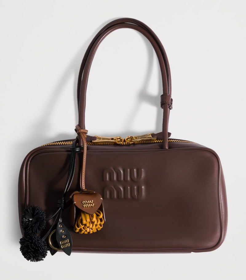 Miu Miu Beau top-handle bag in calf leather, imported from the UK
