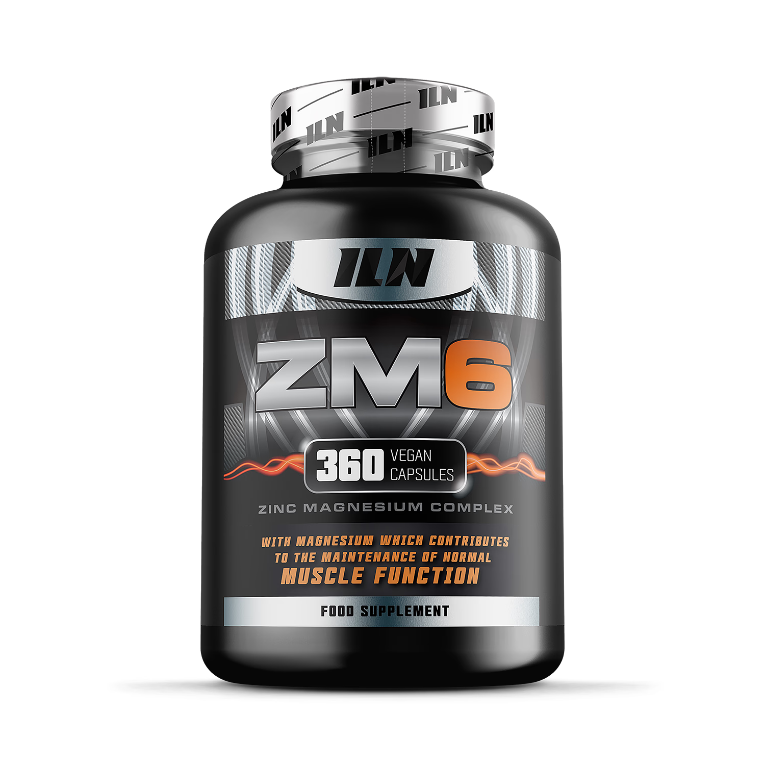 Iron Labs ZM6 zinc magnesium vitamin B6 capsules 360 - British product