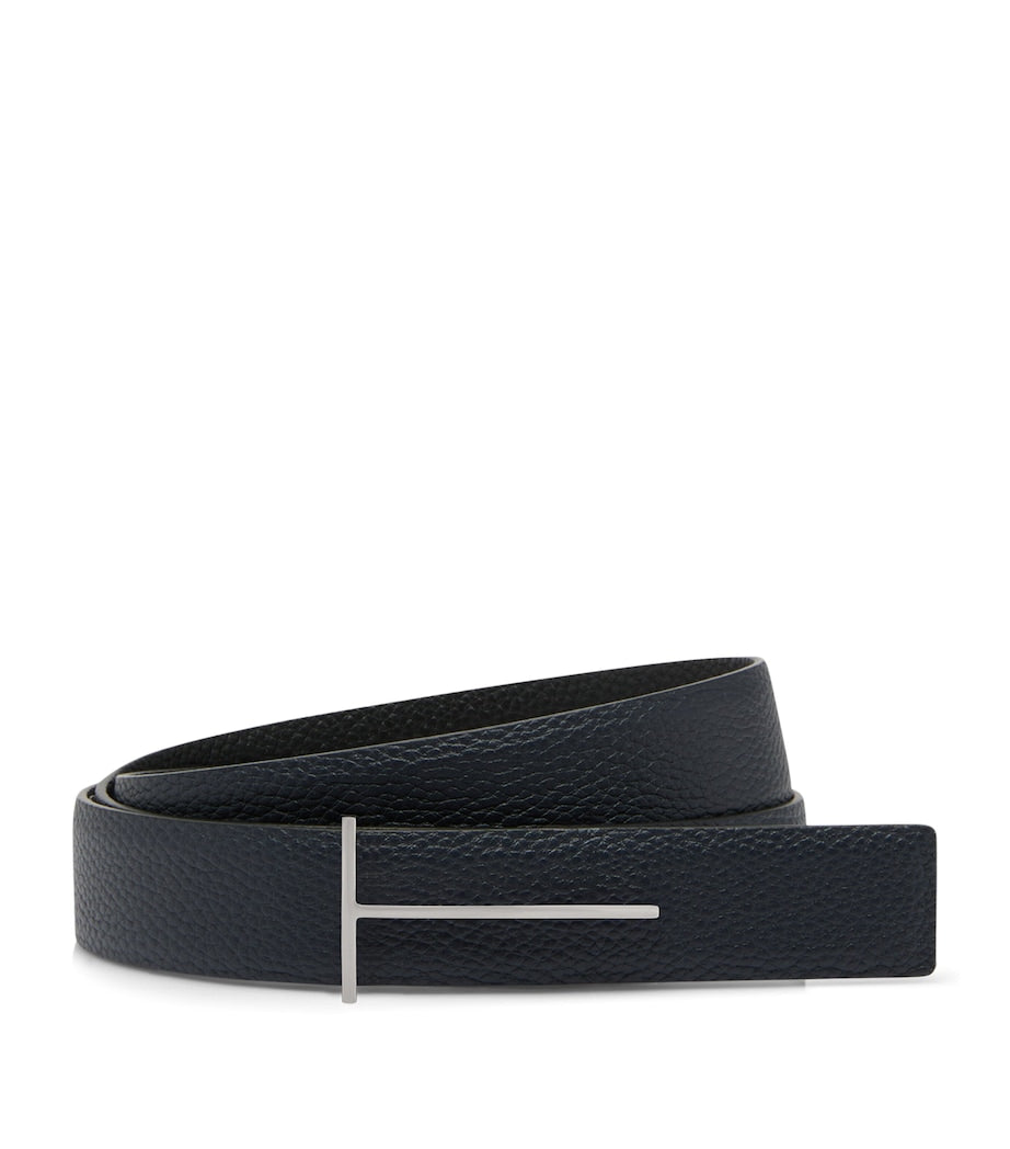 Tom Ford calf leather slim T belt - British product