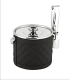 Waterproof Leather Ice Bucket Approximately 14cm x 15cm x 15cm