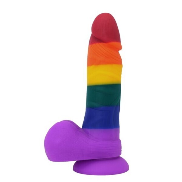 So Divine Over The Rainbow 7 inch silicone dildo - British product