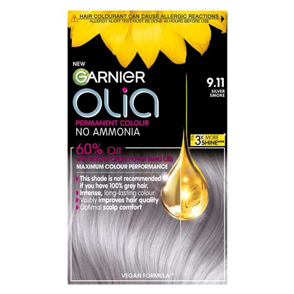 Garnier Olia Bold 9.11 Metallic Silver No Ammonia Permanent Hair Dye GOODS Boots   