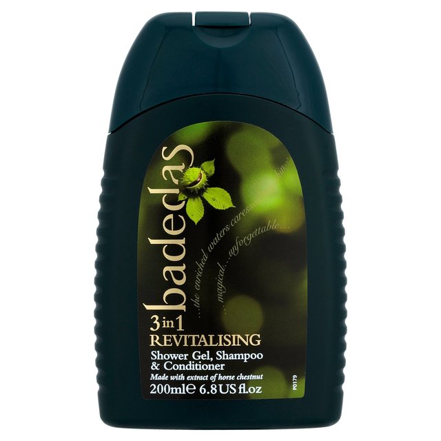 Badedas 3 in 1 Revitalising Shower Gel Shampoo & Conditioner   200ml